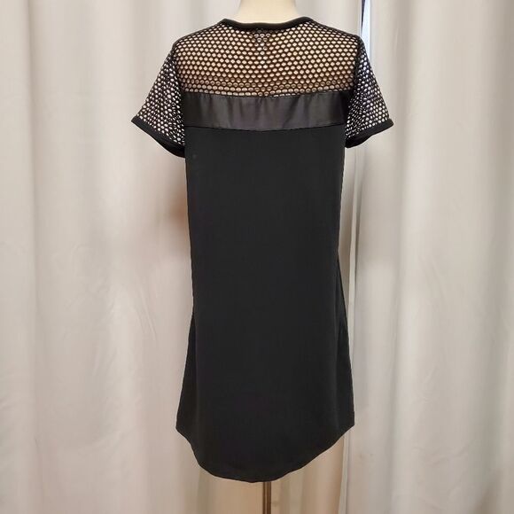 Fabletics Sarah Black Mesh Edgy Athletic Athleisure Mini Dress Medium - Picture 4 of 6